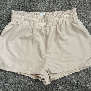 Wilo the Label Women's Athletic Shorts lined w/ biker shorts, pockets, medium